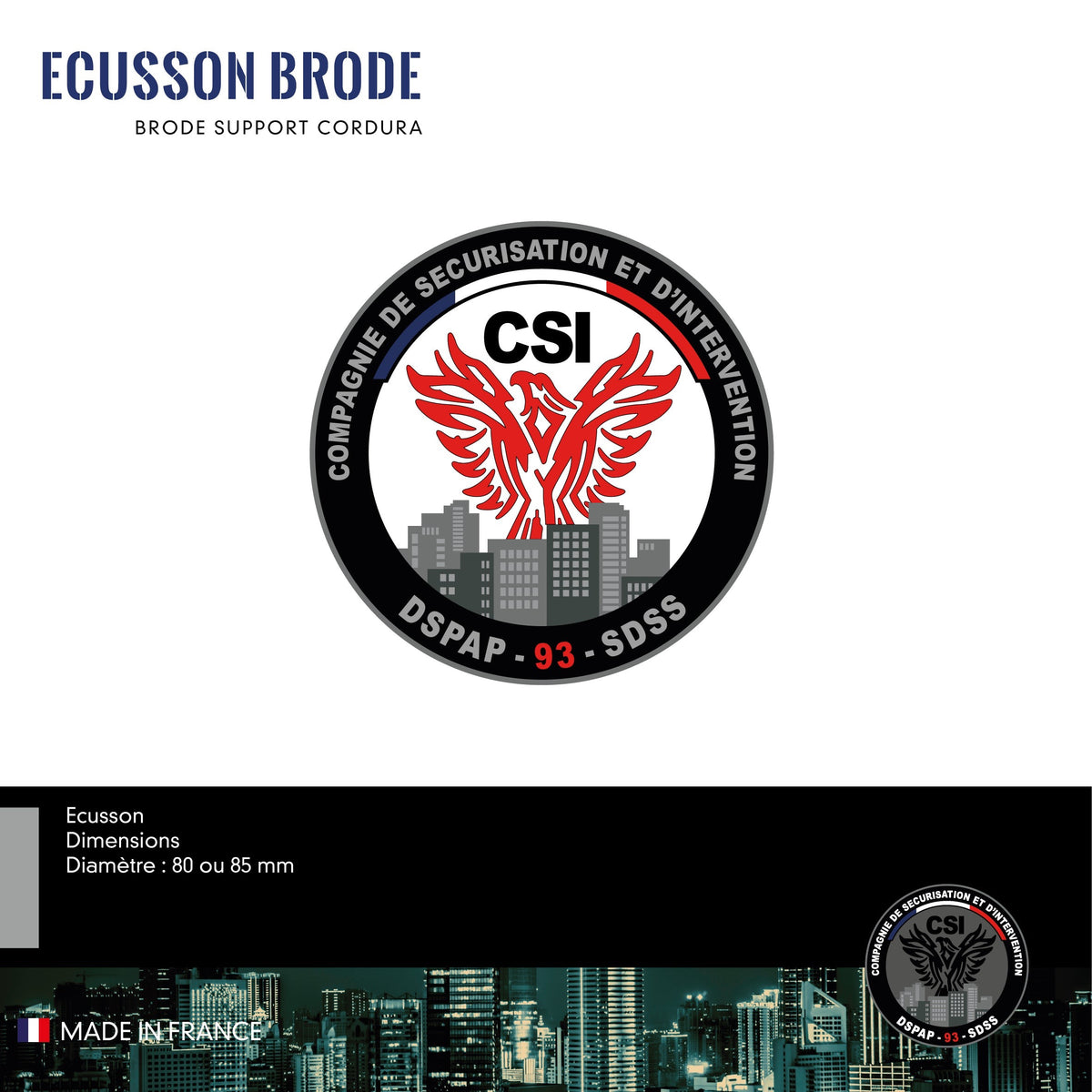 Écusson Brodé FFPR – Goodies Cop