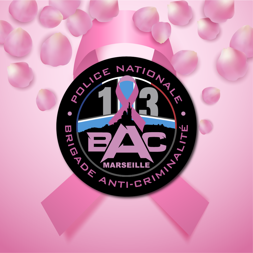 PRÉCOMMANDE - Écusson PVC BAC Marseille Octobre Rose