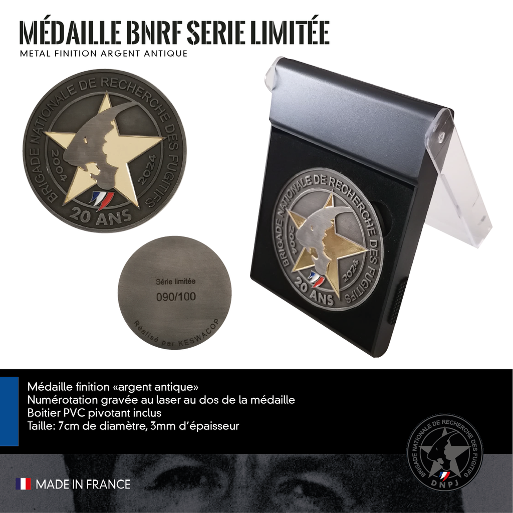 Médaille Série Limitée avec écrin BNRF