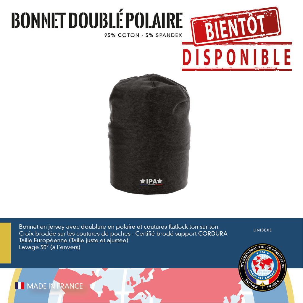 Bonnet Doublé Polaire IPA FRANCE
