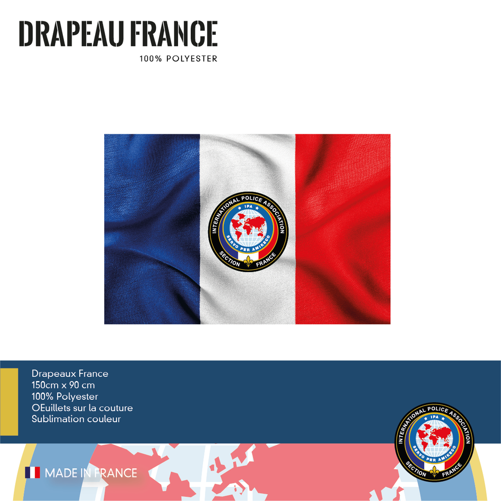 Drapeau France 150x90cm IPA FRANCE