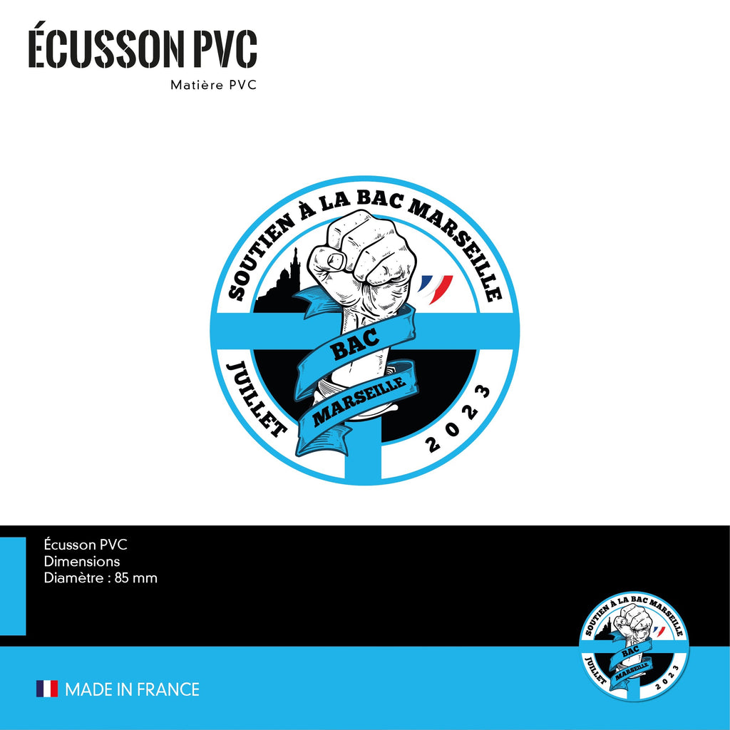 PRÉCOMMANDE - Ecusson PVC BAC Marseille