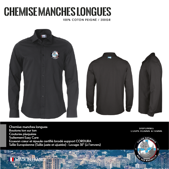 Chemise Manches Longues Amicale BAC Sud Marseille