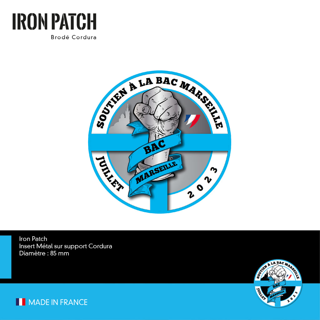 PRÉCOMMANDE - Iron Patch BAC Marseille
