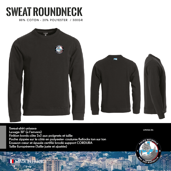 Sweat Roundneck Amicale BAC Sud Marseille