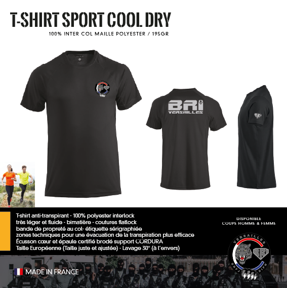T-Shirt Sport Cool Dry BRI Versailles