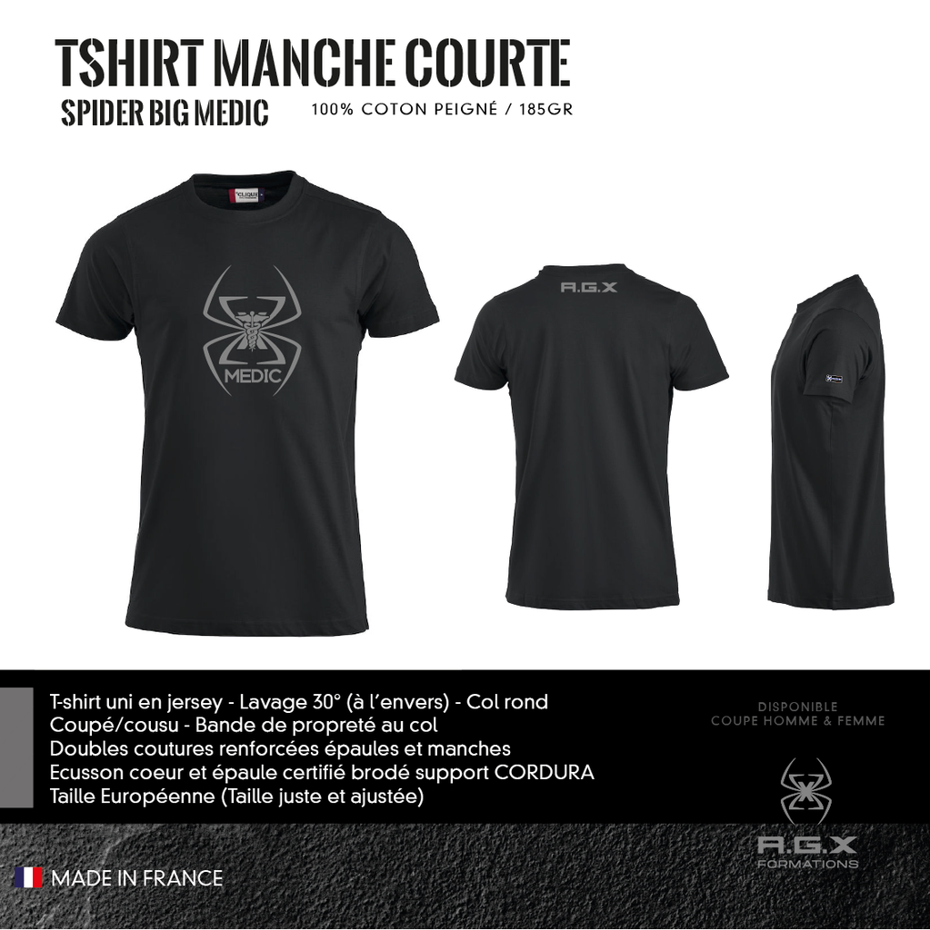 T-Shirt Manches Courtes AGX SPIDER BIG MEDIC