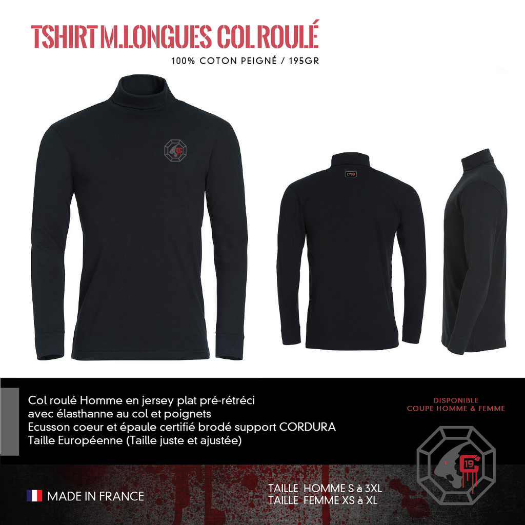 T-Shirt Manches Longues Col Roulé CRIM19