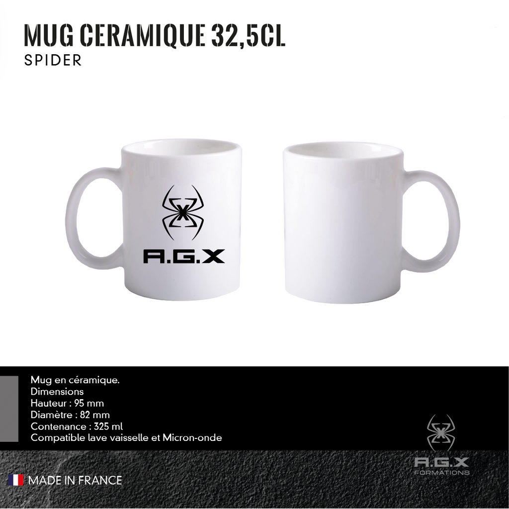 Mug Céramique 32,5CL AGX SPIDER