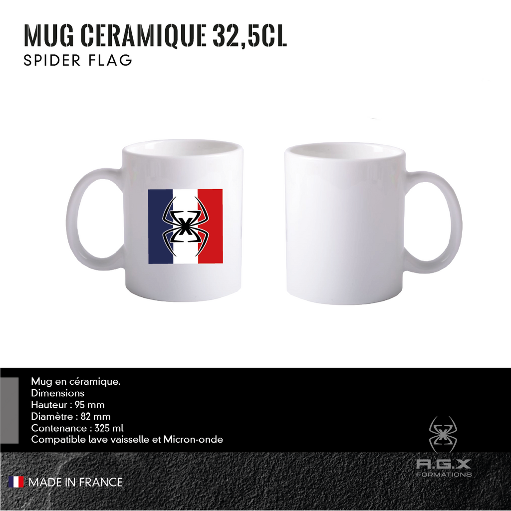 Mug Céramique 32,5CL AGX SPIDER FLAG