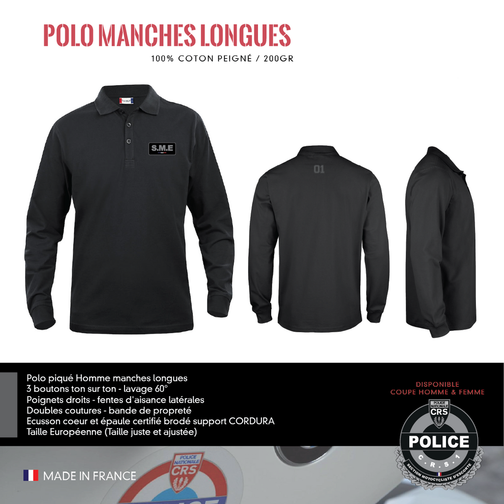 Polo Manches Longues SME CRS1
