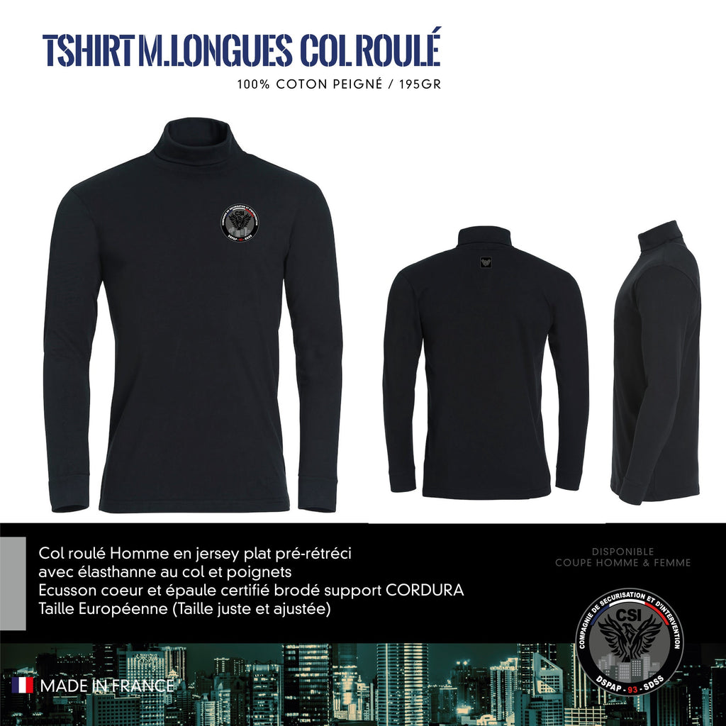 T-Shirt Manches Longues Col Roulé CSI 93