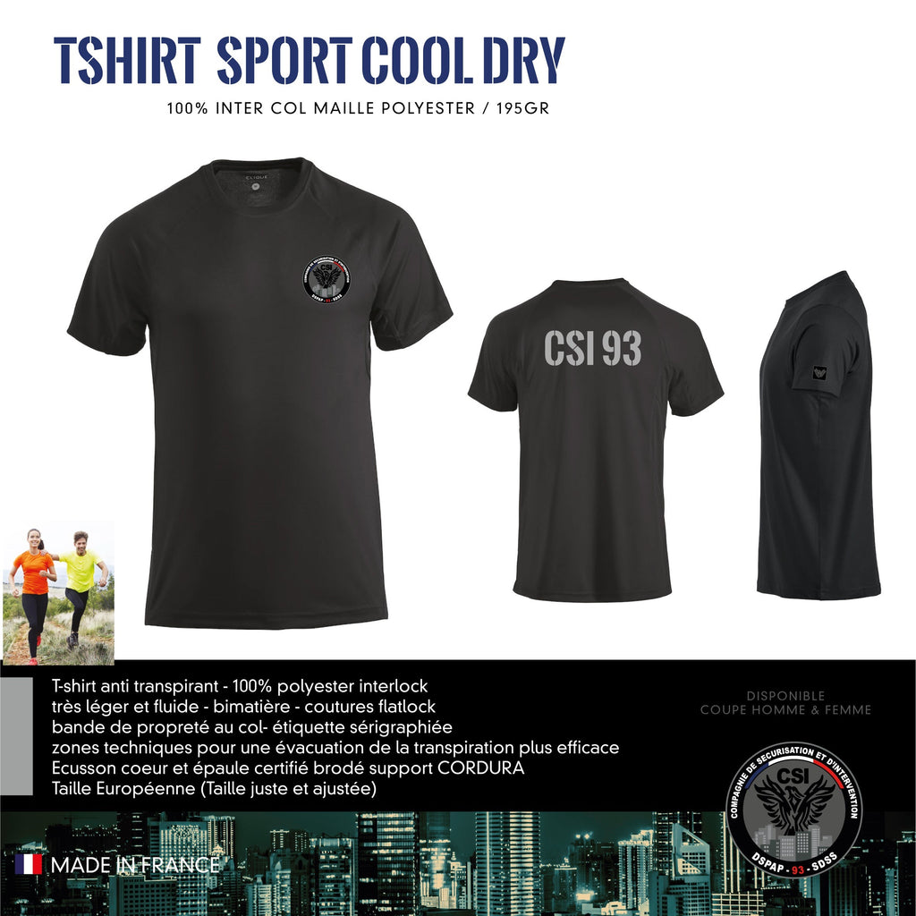 T-Shirt Sport Cool Dry CSI 93