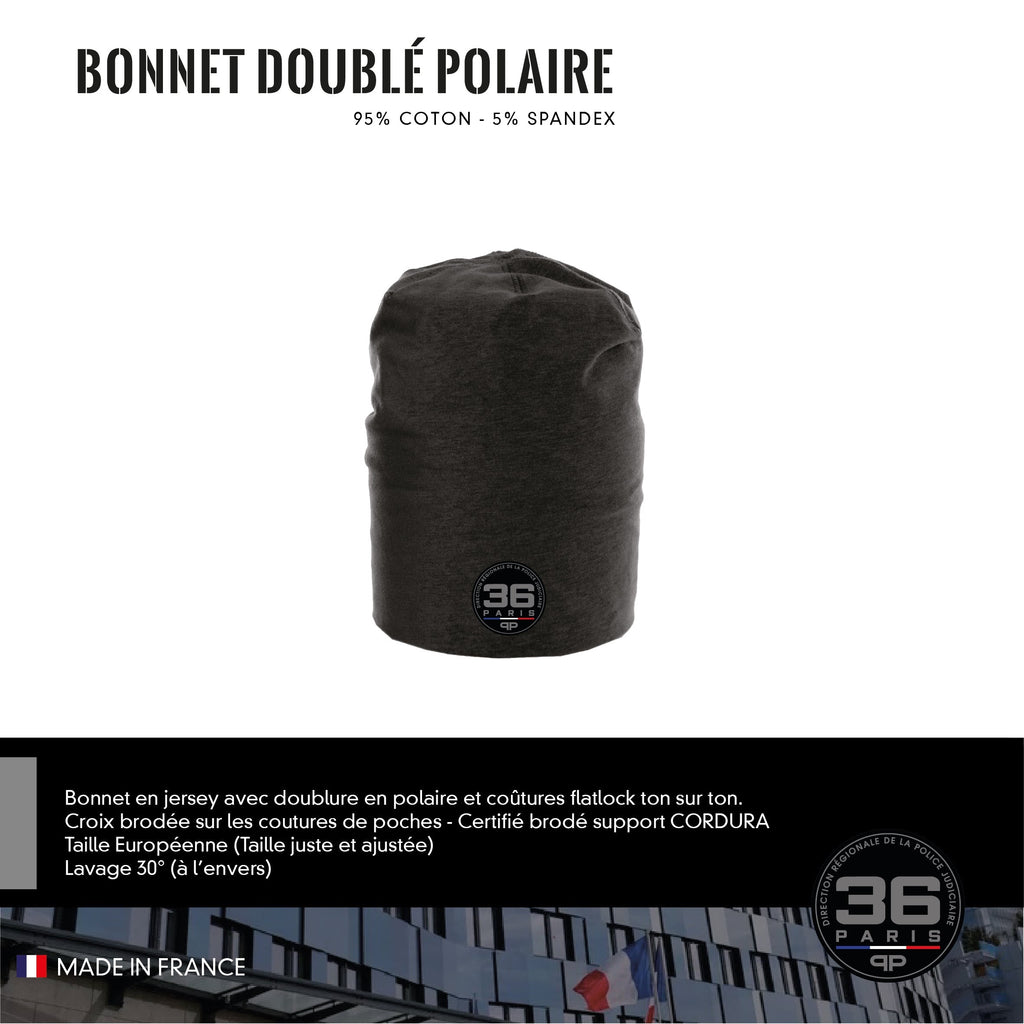 Bonnet Doublé Polaire 36 PARIS (APJP-DRPJ)