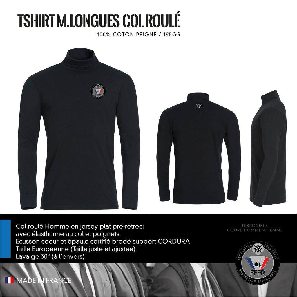 T-Shirt Manches Longues Col Roulé FFPR