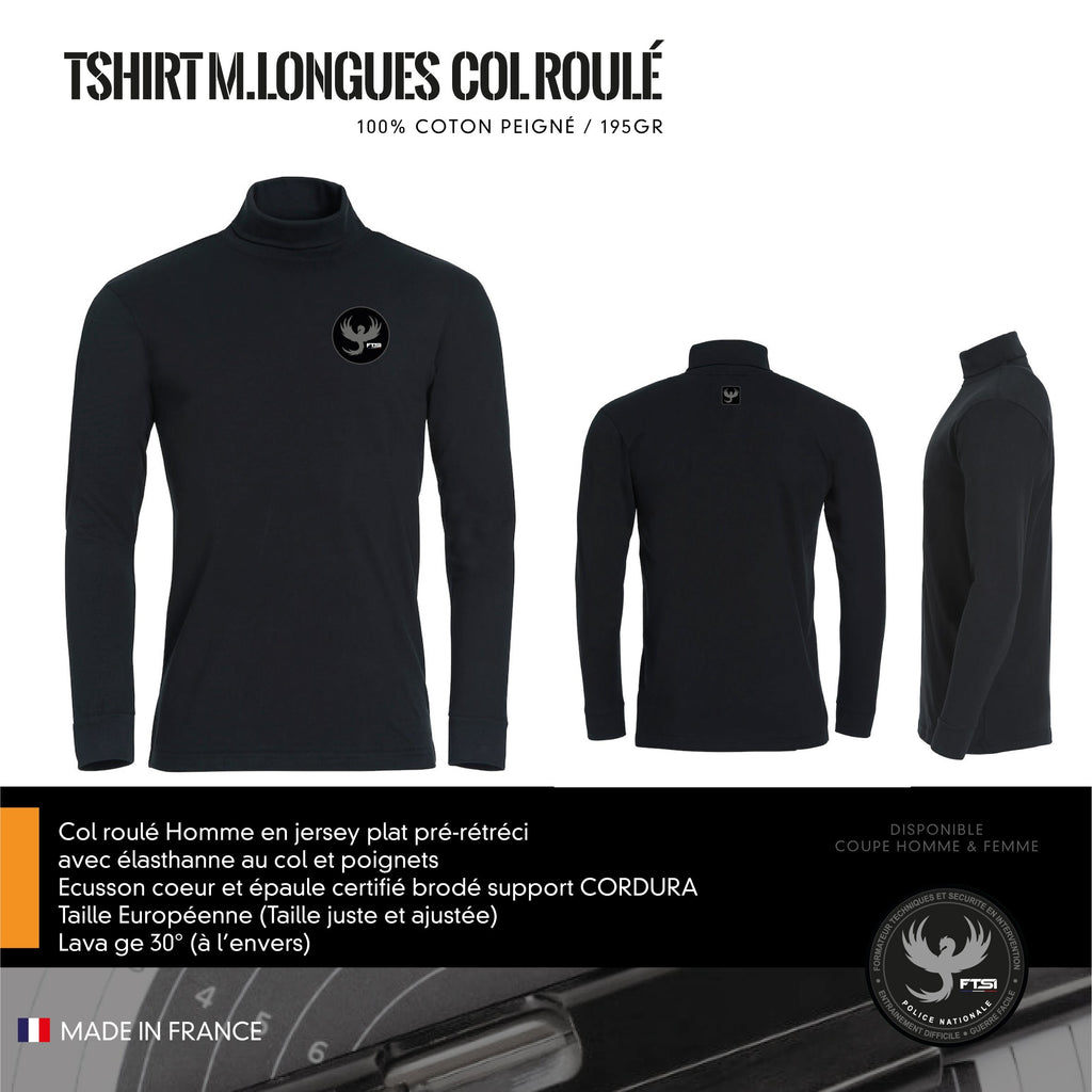 T-Shirt Manches Longues Col Roulé FTSI 13