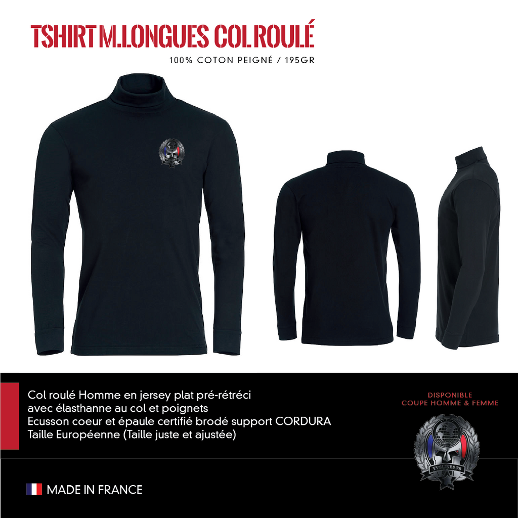 T-Shirt Manches Longues Col Roulé IPA78