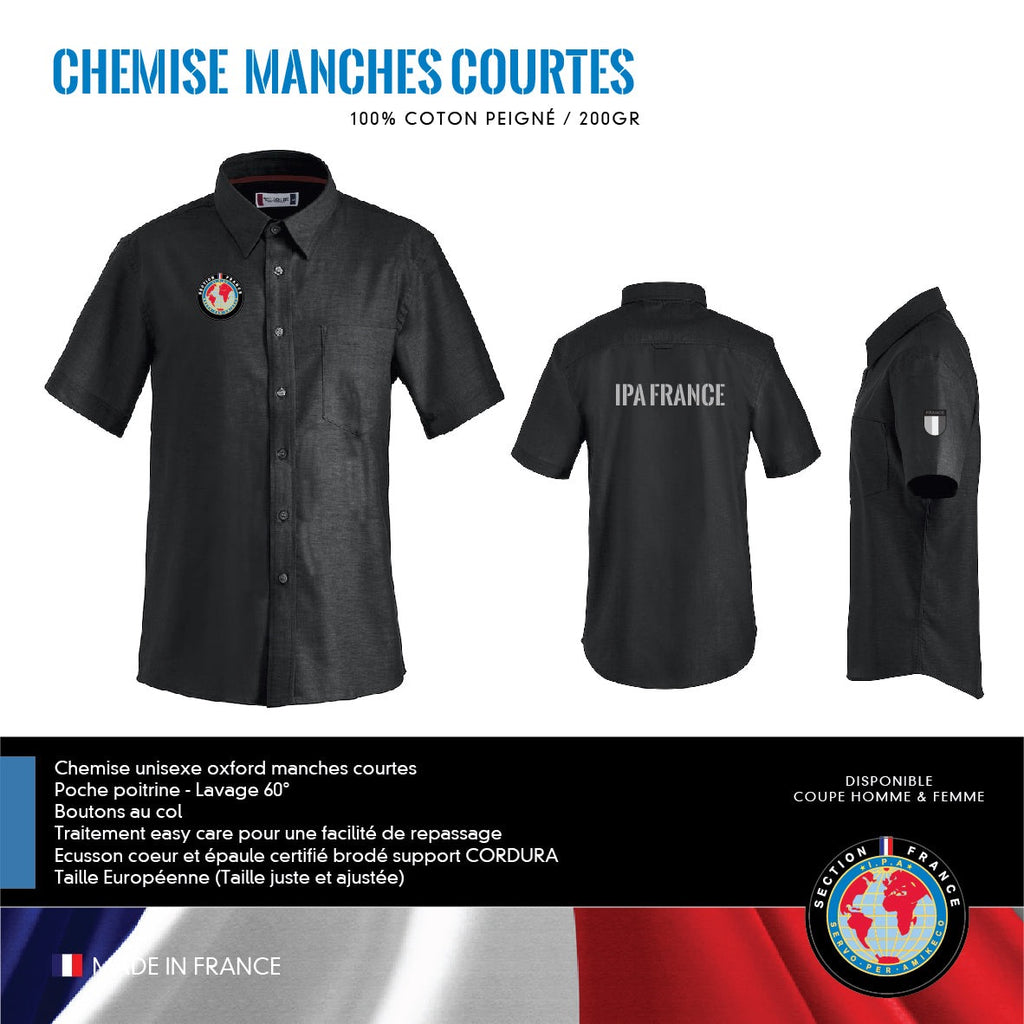 Chemise Manches Courtes IPA FRANCE