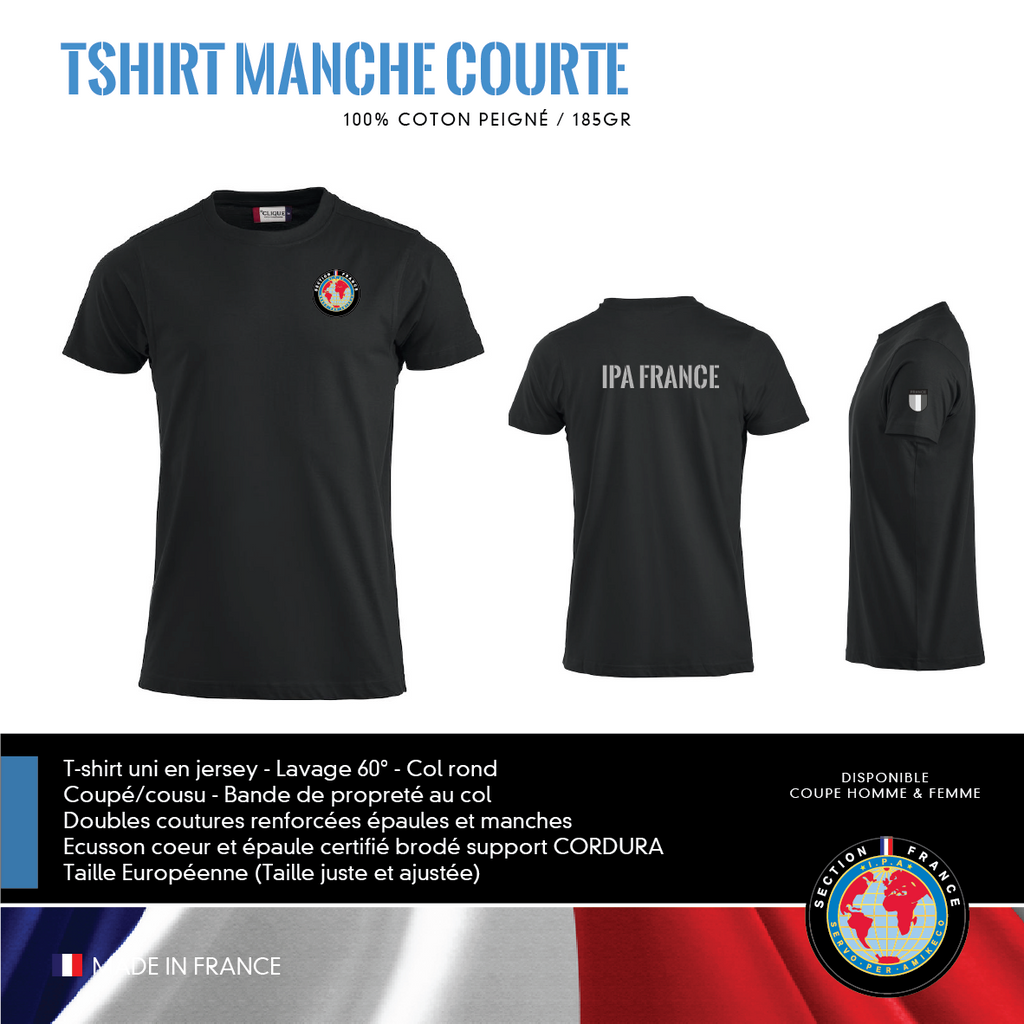 T-Shirt Manches Courtes IPA FRANCE