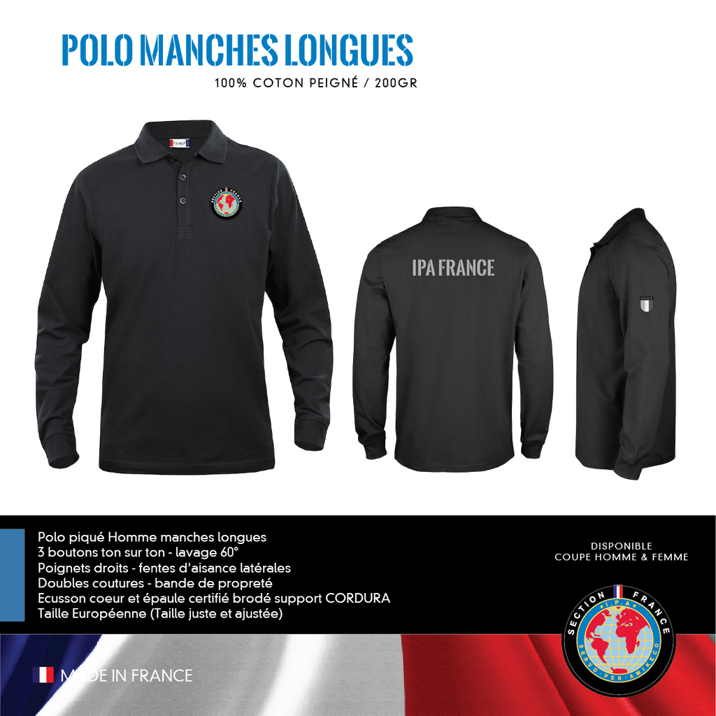Polo Manches Longues IPA FRANCE
