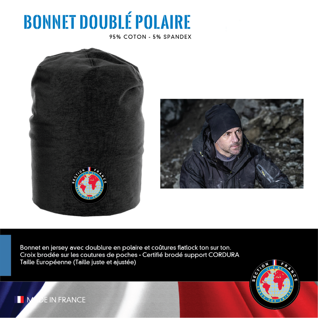 Bonnet Doublé Polaire IPA FRANCE