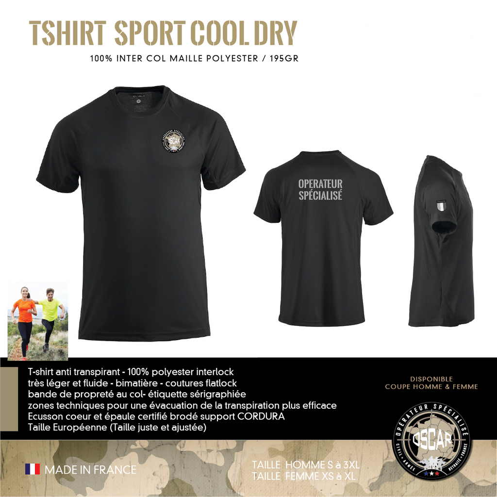 T-Shirt Sport Cool Dry OSCAR