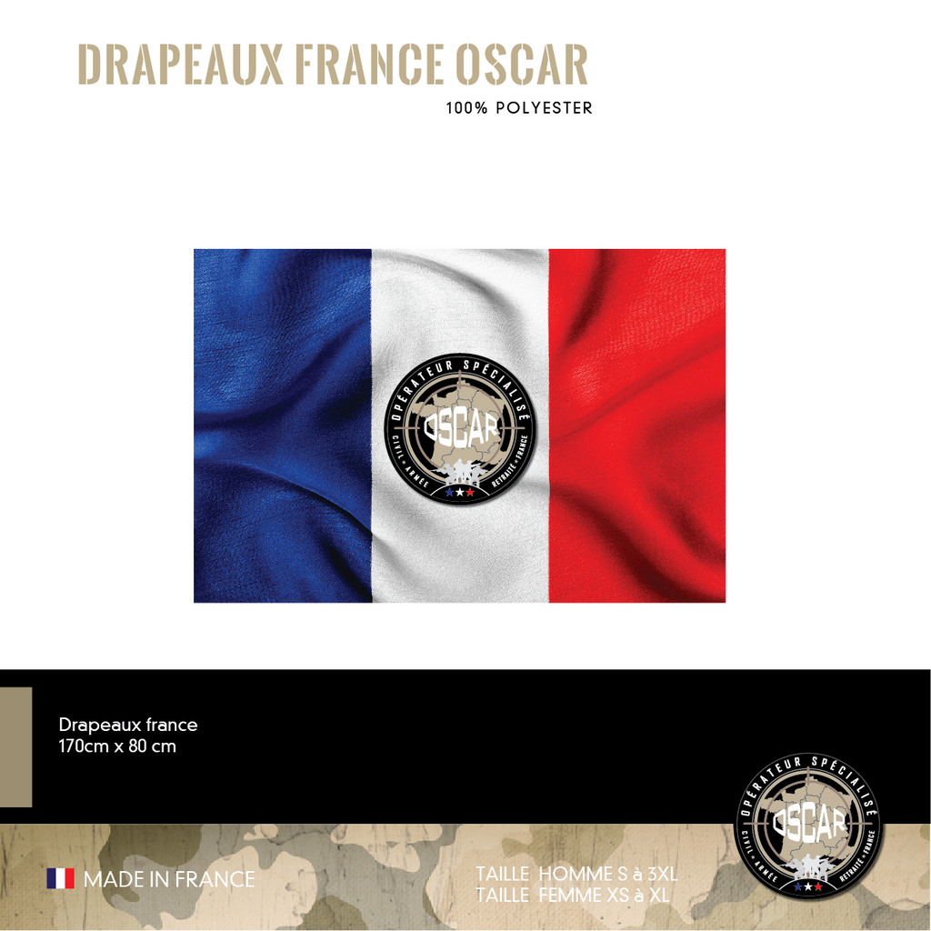 Drapeau France 150x90cm OSCAR