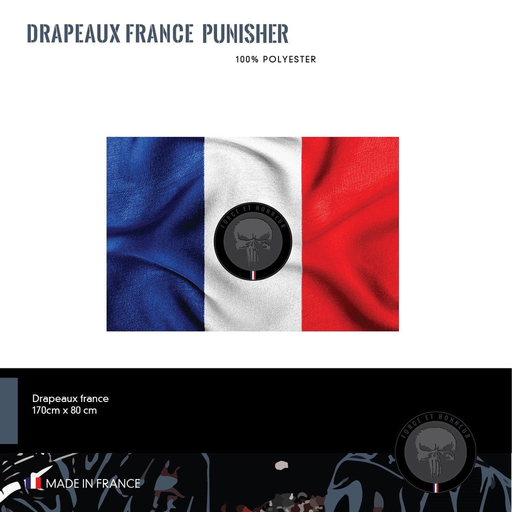 Drapeau France 150x90cm PUNISHER