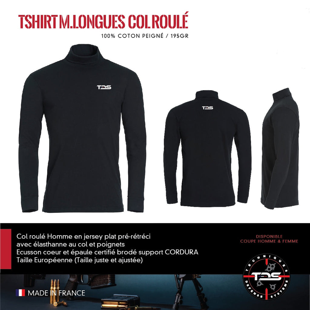 T-Shirt Manches Longues Col Roulé TDS
