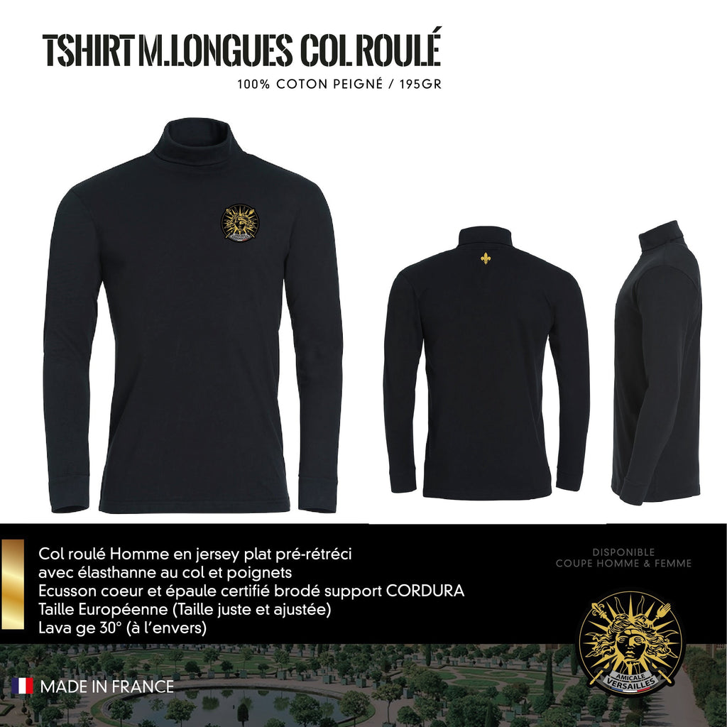 T-Shirt Manches Longues Col Roulé VERSAILLES