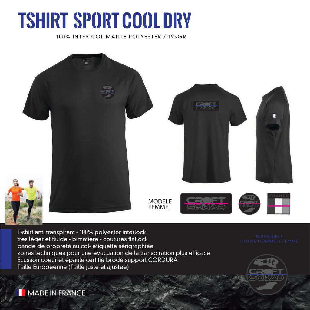 T-Shirt Sport Cool Dry CROFT SQUAD