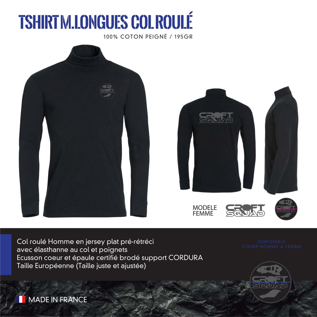 T-shirt Manches Longues Col Roulé CROFT SQUAD