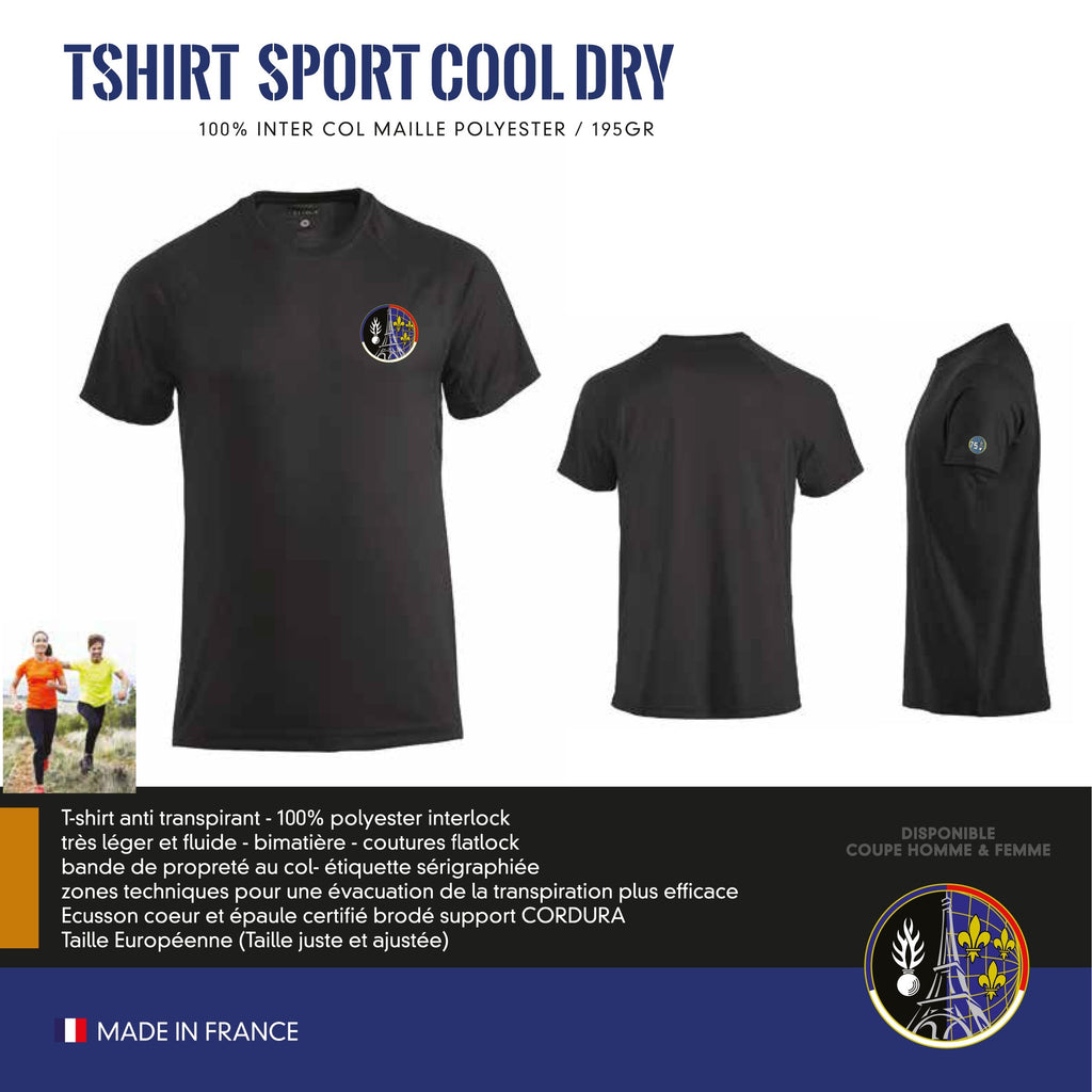 T-shirt sport Cool Dry SR PARIS