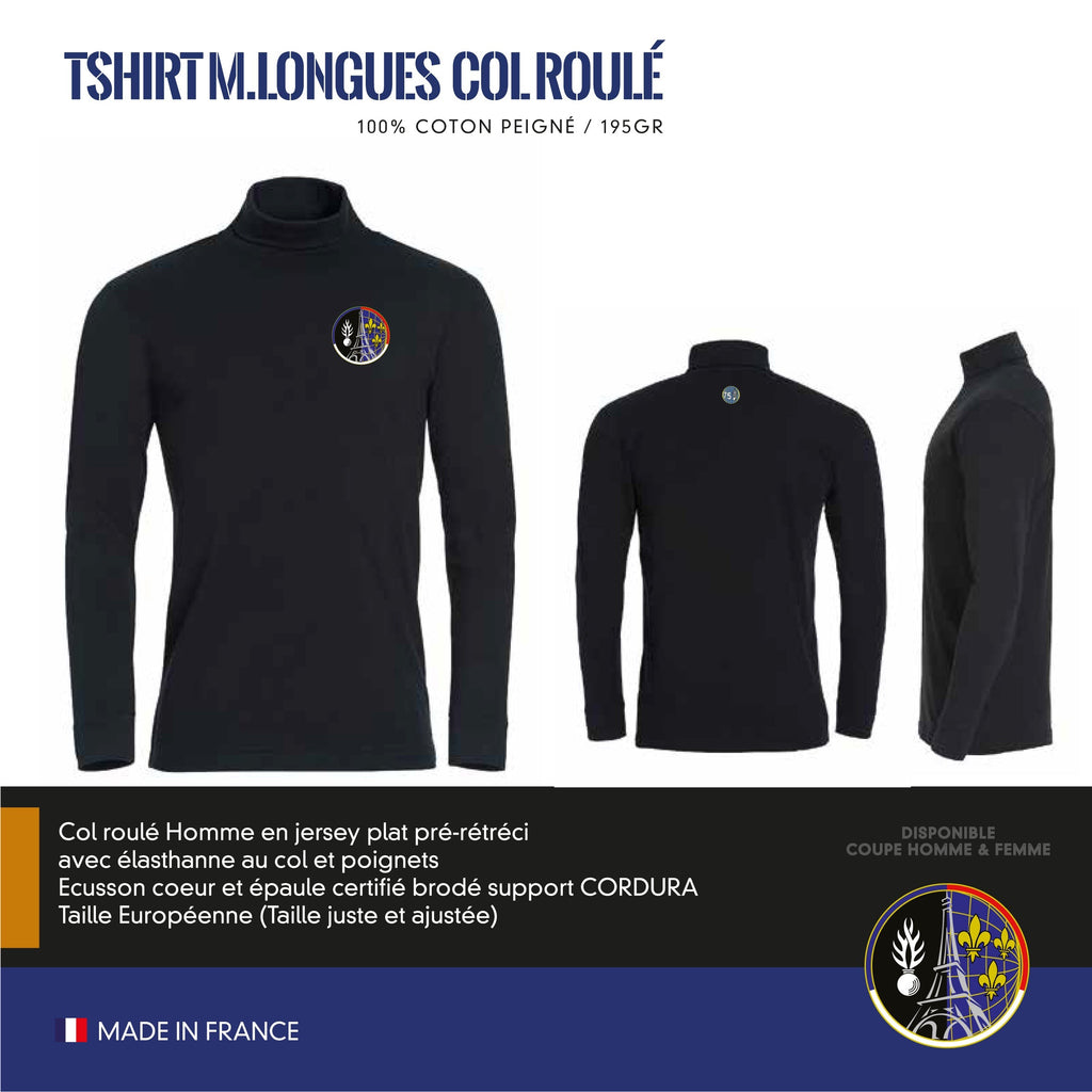 T-Shirt Manches Longues Col Roulé SR PARIS