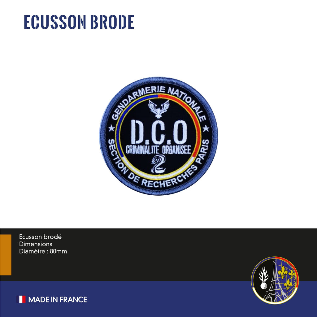 Ecusson Brodé D.C.O SR PARIS