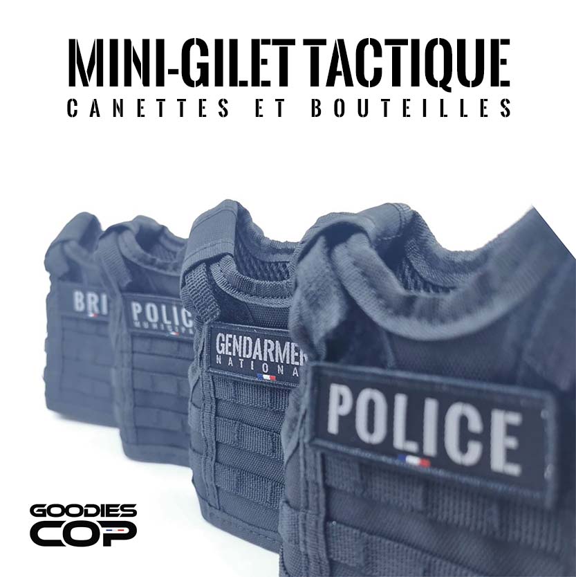 Mini Gilet Tactique pour Canettes et Bouteilles – Goodies Cop