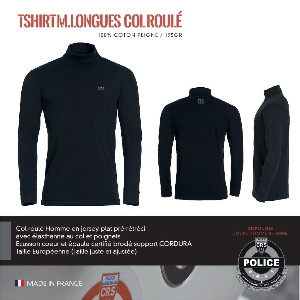 T-Shirt Manches Longues Col Roulé SME CRS1